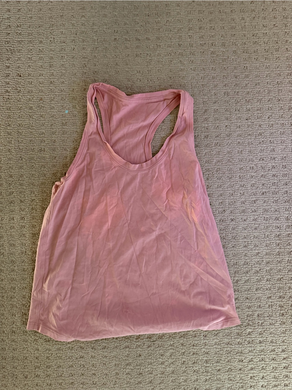 lululemon athletica Light Pink Ribbed Racerback Tank